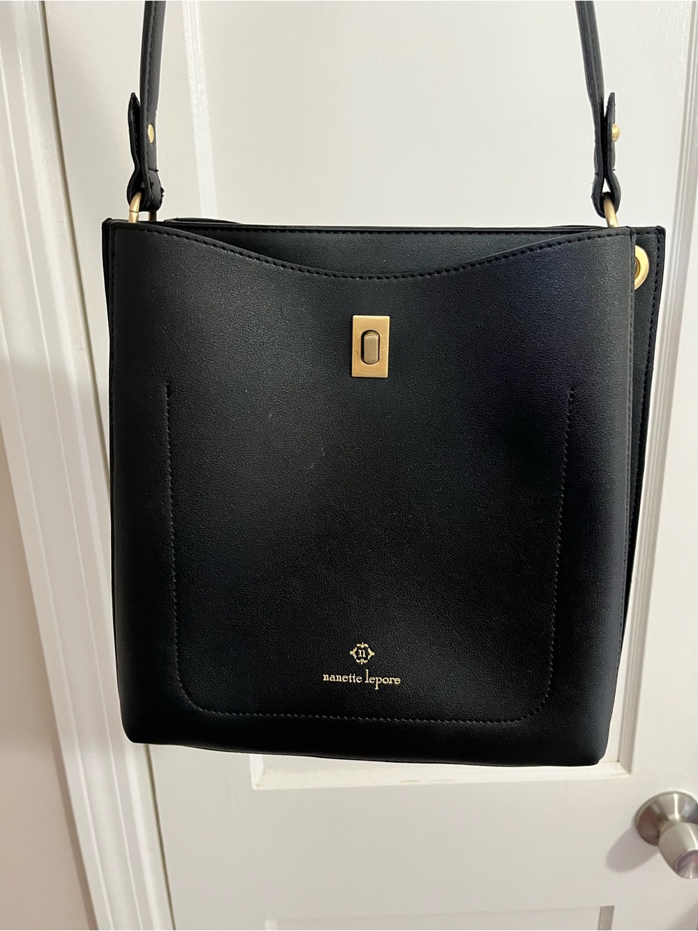 NWOT Nanette Lepore Black Shoulder Hobo Bag - Picture 3 of 7